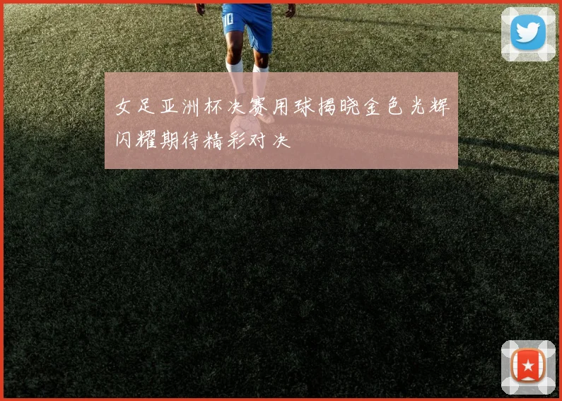 女足亚洲杯决赛用球揭晓金色光辉闪耀期待精彩对决